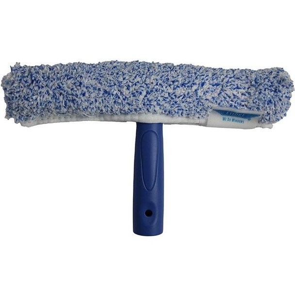 Ettore ProGrip Washers, microfiber window cleaning tool with a blue handle and a large, fluffy microfiber pad for efficient cleaning.
