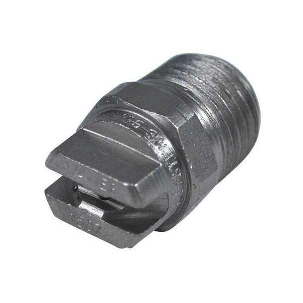 J.Racenstein Soft Wash Tips and Nozzles, close-up of a black metal spray nozzle with threaded end for pressure washing equipment.