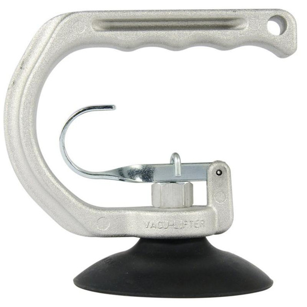 All Vac Industries All Vac Single Suction Cup, industrial vacuum lifting device with metal clamp and rubber base for secure grip.