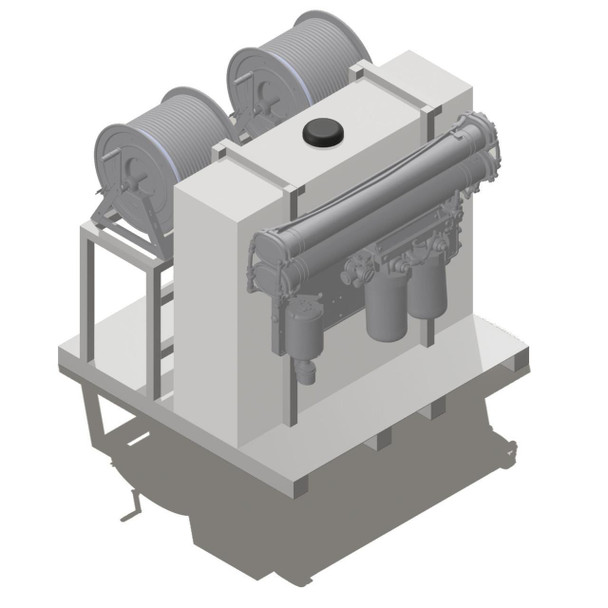 ProTool Soft Wash Water Fed Van Skid, industrial cleaning equipment for water-fed pole systems.