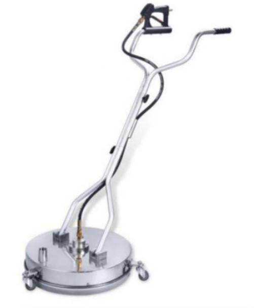 ProTool Surface Cleaner Vacuum Recovery 21in, professional cleaning machine with a round base on casters and a long handle with a vacuum hose attached.