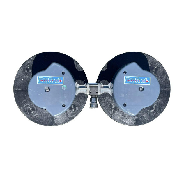 ProTool DualForce 25 Solar Brush, dual circular solar-powered cleaning brushes for solar panels.