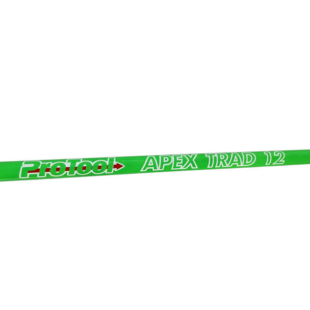 ProTool Apex Trad Pole 12ft, green telescopic tool pole with white and red lettering.