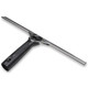 Ettore Pro+ Squeegee Complete 18in Ettore Stainless, professional window cleaning squeegee with a stainless steel blade and ergonomic black handle.