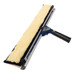 Sorbo Cobra Flipper 22in Squeegee Complete Sorbo, cleaning squeegee with a long handle and a wide beige rubber blade for window and glass cleaning.