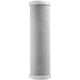 ProTool Carbon Filter 4.5in x 20in Housing 5 Micron Sediment Filter, cylindrical water filter with white housing and perforated surface for sediment removal.