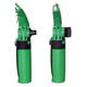 Unger Handle ErgoTec SwivelLoc Angled, green cleaning tool handle with swivel and angled design for window cleaning and glass cleaning tasks.