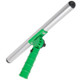 Unger T-Bar Swivel Strip, metal cleaning tool with a green handle and a swiveling metal bar for efficient surface cleaning.