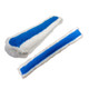 Pulex Sleeve Abrasive Strip, blue and white abrasive polishing tool for cleaning and surface finishing.