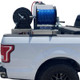 ProTool Pure Water 2 User Skid for Water Fed 3 Reels HiFlow, mounted on a truck bed with a large blue hose reel and control unit.