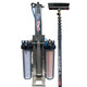 ProTool SS RODI Cart Gardiner SLX 39ft Kit, water filtration and RO water system with filtration units, control valves, and a long brush on an adjustable handle for cleaning.