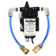 J.Racenstein Water Transfer Pump Kit 110v 5 GPM 90psi, industrial water pump with hoses and connectors for transferring water.
