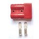 ProTool Red Plug for 12V Cable ProTool Cart, red electrical connector with two metal terminals.