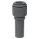 TRADEWRX Enlarger Stem 5/16 tube x 3/8 stem, gray motorcycle or bicycle handlebar stem component.