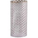 J.Racenstein Screen 10 Mesh SS Filter Insert, cylindrical filter with perforated stainless steel mesh design for industrial filtration.