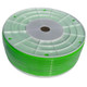 ProTool Water Fed Hose, coiled green and white hose reel with connector for window cleaning or outdoor water spraying.