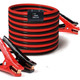 ProTool Power Cables 12V for pumps, red and black electrical jumper cables with alligator clips, and a voltage tester