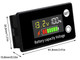 J.Racenstein Battery Monitor 12v with Bracket, digital display showing voltage, capacity, and battery status.