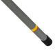 J.Racenstein Gardiner Tape Telescopic Joint Indicator 30ft, close-up of the grey telescopic measuring tape with a yellow accent and black end cap.