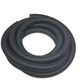 J.Racenstein Vacuum Hose 2in 50ft Long without Cuffs, flexible black vacuum hose coiled for industrial cleaning or vacuum system use.