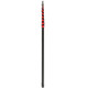 ProTool 27ft Carbon Fiber Rotary Brush Pole, extendable tool with red and black sections designed for cleaning or maintenance tasks at high places.