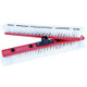 J.Racenstein Gardiner Brush Ultimate Series, a dual-sided cleaning brush with white bristles and a red plastic handle for efficient cleaning.