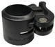 J.Racenstein Gardiner Clamp #8 Complete for Poles, close-up of black clamp with adjustable mechanism for mounting on poles.