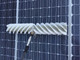J.Racenstein Gardiner Washing Adaptor 3/8in NPTF x 1/4in NPTF, cleaning solar panels with a brush attached to a pole.