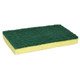 ProTool Sponge with Green Backing Pad, cleaning sponge with a yellow body and green abrasive surface for scrubbing and polishing tasks.