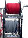 ProTool Solar RODI Skid + Rotary Brush WP Kit, a mobile water purification and cleaning equipment with red and gray hoses mounted on a metal frame.