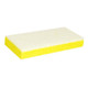 ProTool Sponge with White Backing Pad, cleaning sponge with yellow and white layers, suitable for polishing and cleaning surfaces.