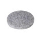 J.Racenstein Boar Hair Pad, round gray abrasive polishing pad for grooming or finishing.