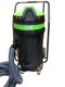 Pulex Vacuum 24ga 3 Motor Sideport with Standard Filter, industrial vacuum cleaner with green and black body, large hose, and sturdy frame for commercial cleaning.