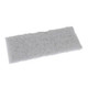 Unger Scrub Pad White 8in Unger, image of a white scrub pad for cleaning, rectangular with rough texture for scrubbing surfaces.