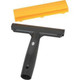 Ettore Scraper ProPlus 6in Ettore, professional glass scraper with yellow replacement blade and black ergonomic handle.