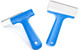 JBF Scraper Handy 03in, blue handheld scraper tools with plastic handles for cleaning and scraping surfaces.