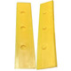 Ettore Scraper Track Scrapemaster 04in, yellow plastic scraper track with circular protrusions for use in construction or renovation projects.