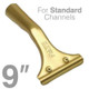 J.Racenstein Ledger Handle 9in, gold-colored T-shaped handle for standard channels.