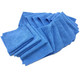 J.Racenstein ProTool Blue MicroFiber Towel 20 Pack, image of twenty blue microfiber towels arranged in a pile, measuring 16 inches by 16 inches each.