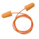 ProTool Earplugs Corded (100 pair), orange foam earplugs connected by a flexible cord for noise reduction and hearing protection.