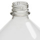 ProTool Bottle 2 Liter Clear 28/410 Neck, close-up of transparent plastic bottle neck with threading for lid