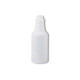 J.Racenstein Bottle Chemical Resistant 16oz 28/400, plain white plastic bottle with screw cap for chemical storage.