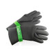 Unger Neoprene Gloves, black gloves with green strap and label for durability and protection.