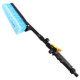 ProTool Water Cleaning Brush, handheld spray brush with blue scrub head and adjustable black and yellow handle.