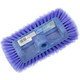 Ettore Brush Wrap around Flo Thru Ettore, blue cleaning brush with purple bristles and sturdy plastic handle for heavy-duty scrubbing.