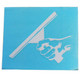 J.Racenstein Squeegeelution Decals, blue background with white decal of a hand holding a squeegee.