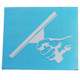 J.Racenstein Squeegeelution Decals, a blue background with a white graphic of a hand holding a squeegee.