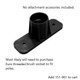 J.Racenstein Tucker Brushes with LOCT System, black brush socket holder for Euro threaded brush sockets to fit poles.