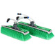 Unger nLITE Radius Brush Generation 2, green sweeping brushes for cleaning large surface areas.