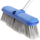 Ettore Extend-a-Flow Pole 06ft, blue dustpan with handle and sweeping brush.